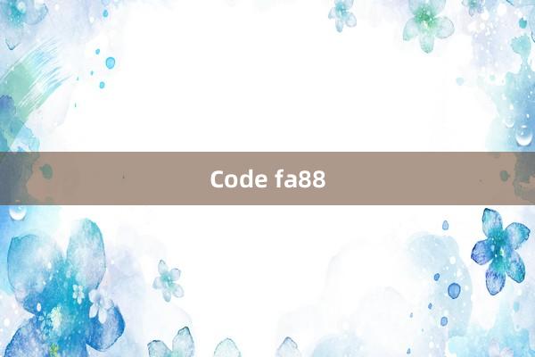 Code fa88