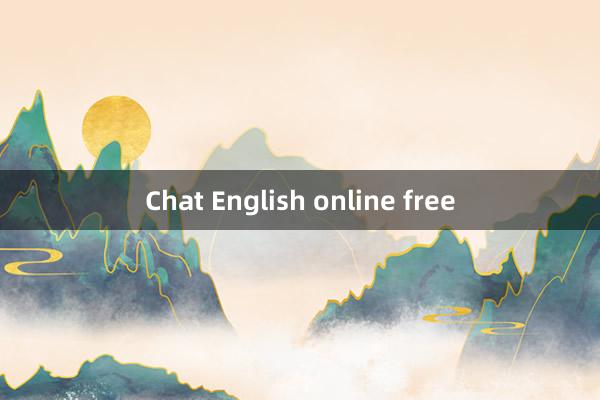 Chat English online free