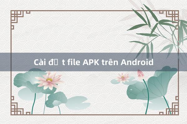 Cài đặt file APK trên Android