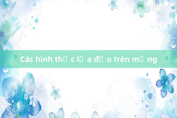 Các hình thức lừa đảo trên mạng