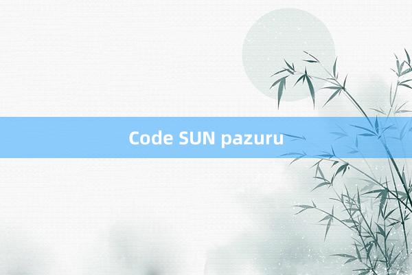 Code SUN pazuru