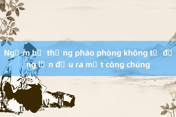 Ngắm hệ thống pháo phòng không tự động lần đầu ra mắt công chúng