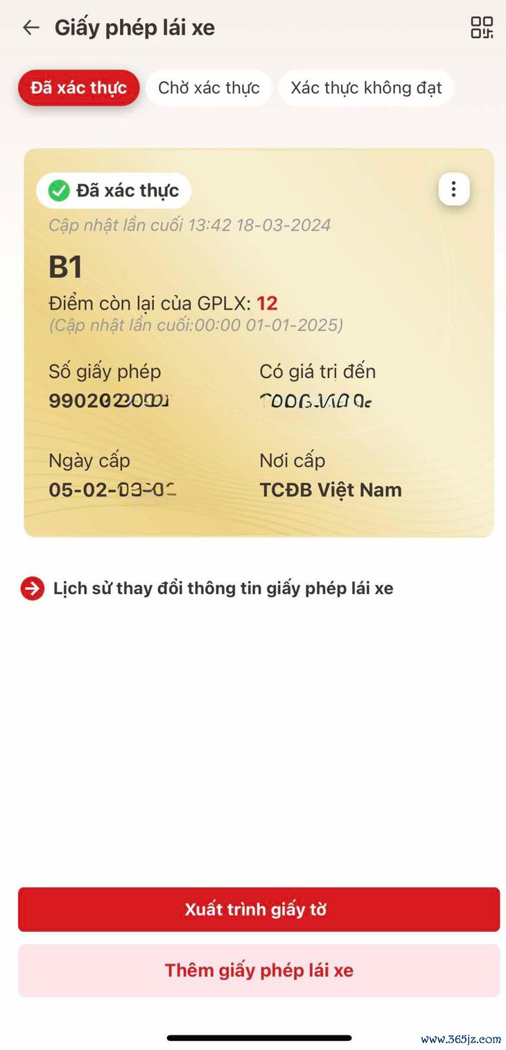 Hướng dẫn cách đơn giản theo dõi điểm， trừ điểm bằng lái xe trên VNeID - Ảnh 1.